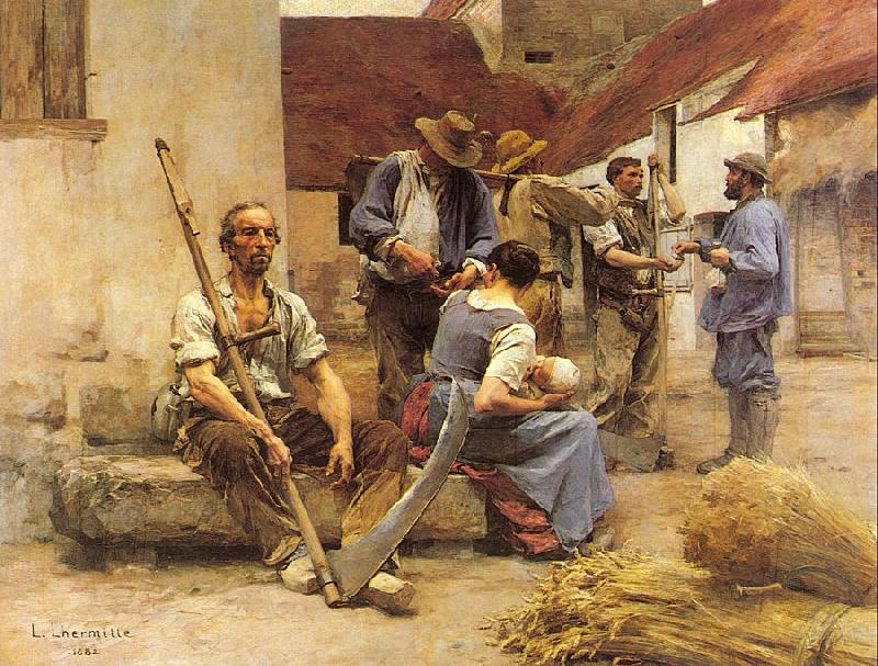 Lhermitte, Leon Harvesters' Country oil painting image
